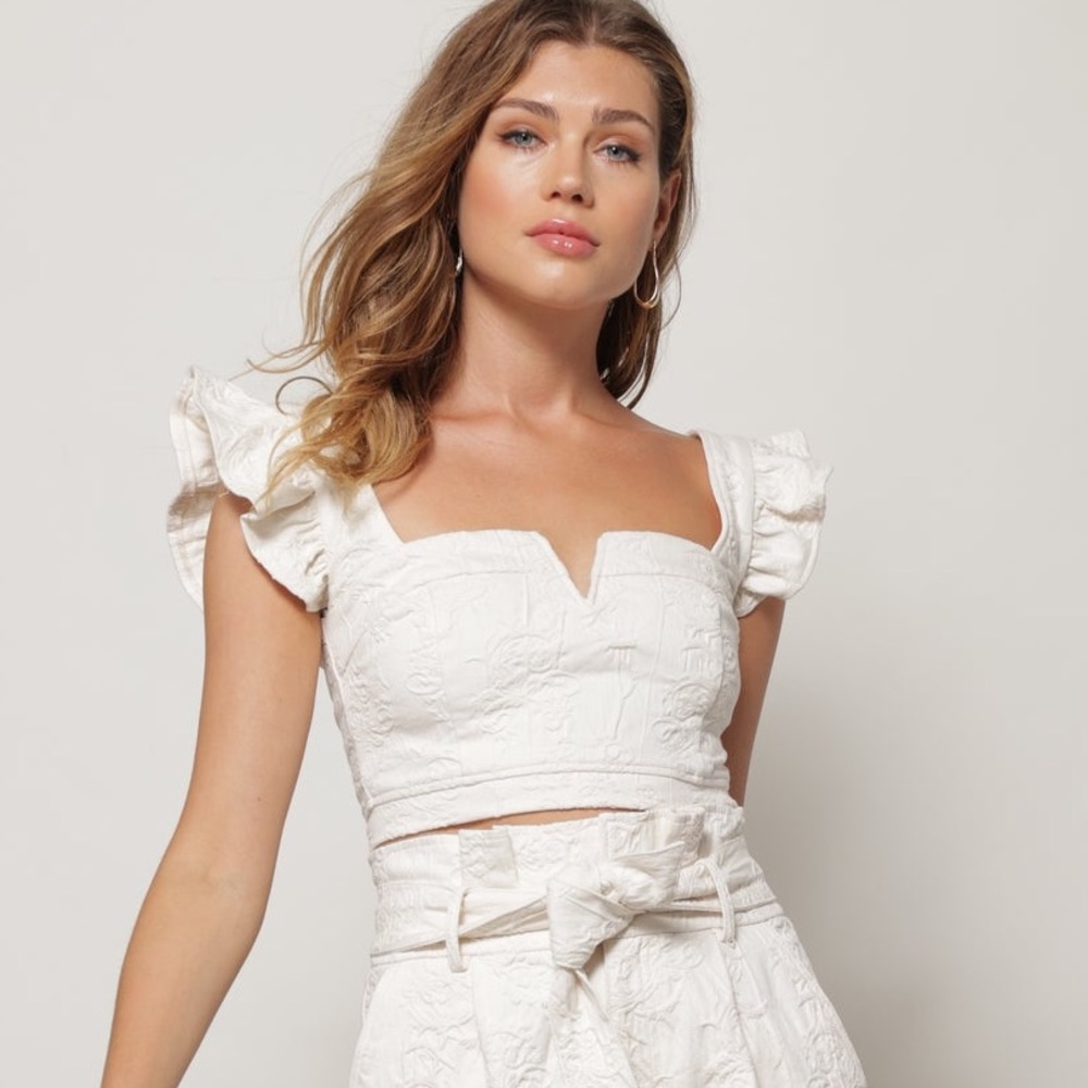 V Neck Crop Top